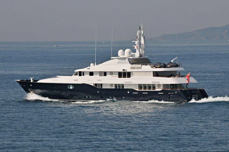 a large ship on the water aboard ODESSA Yacht for Charter