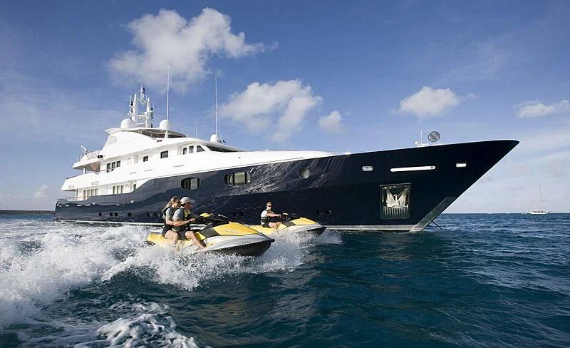 a boat with a group of people on it aboard ODESSA Yacht for Charter