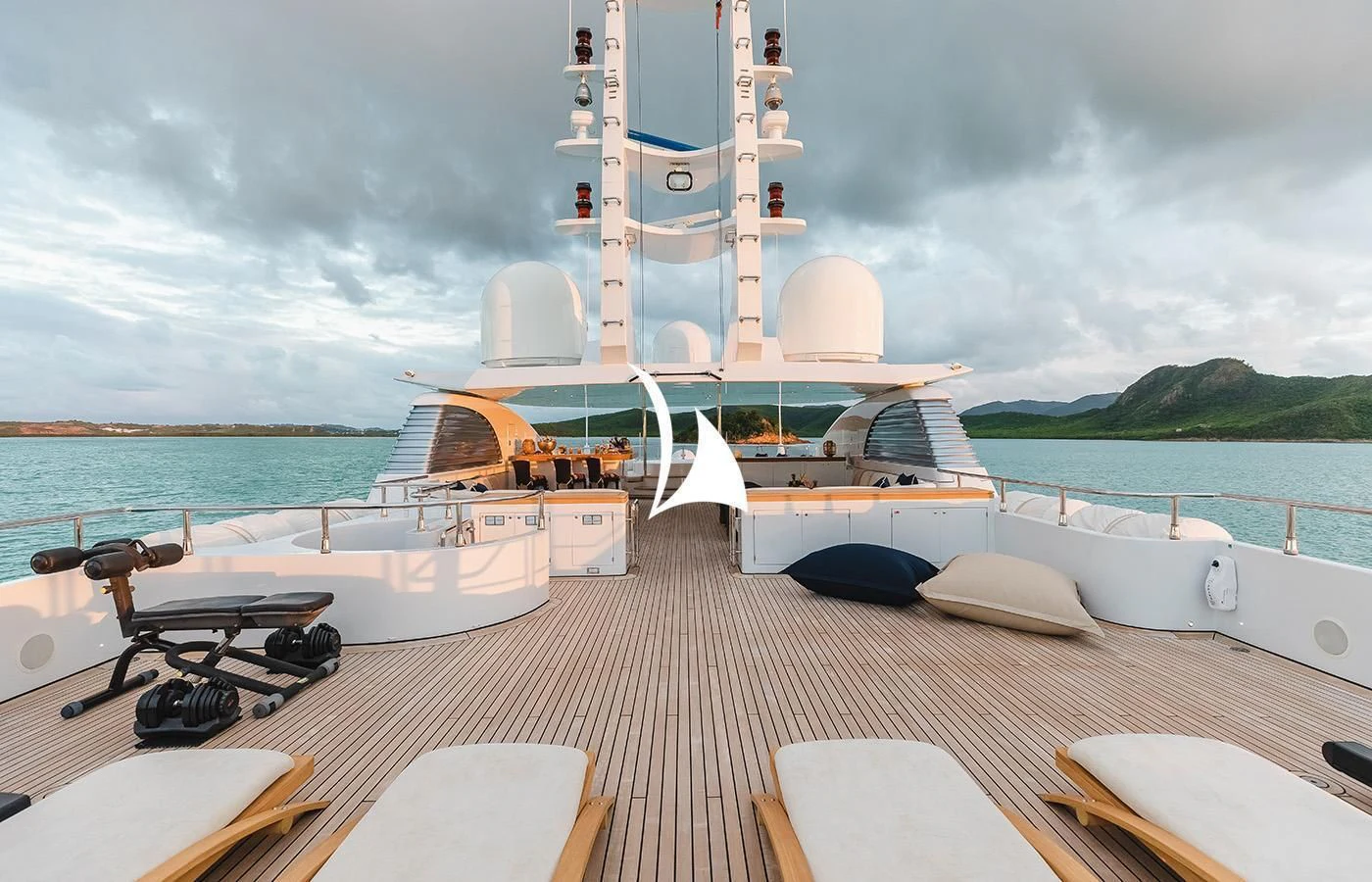 a boat on the water aboard ODESSA Yacht for Charter