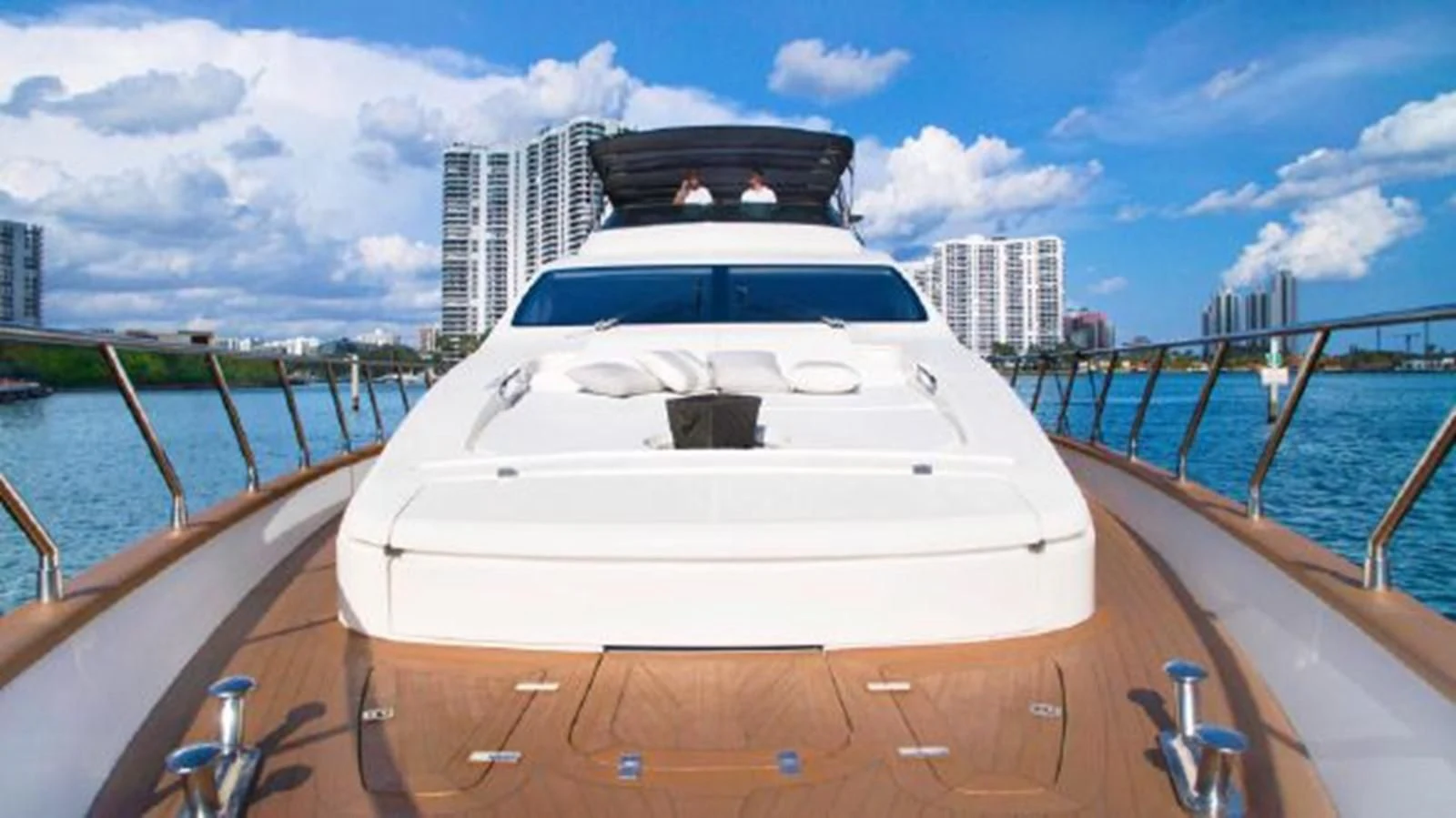 a boat on a body of water aboard PURA VIDA Yacht for Sale