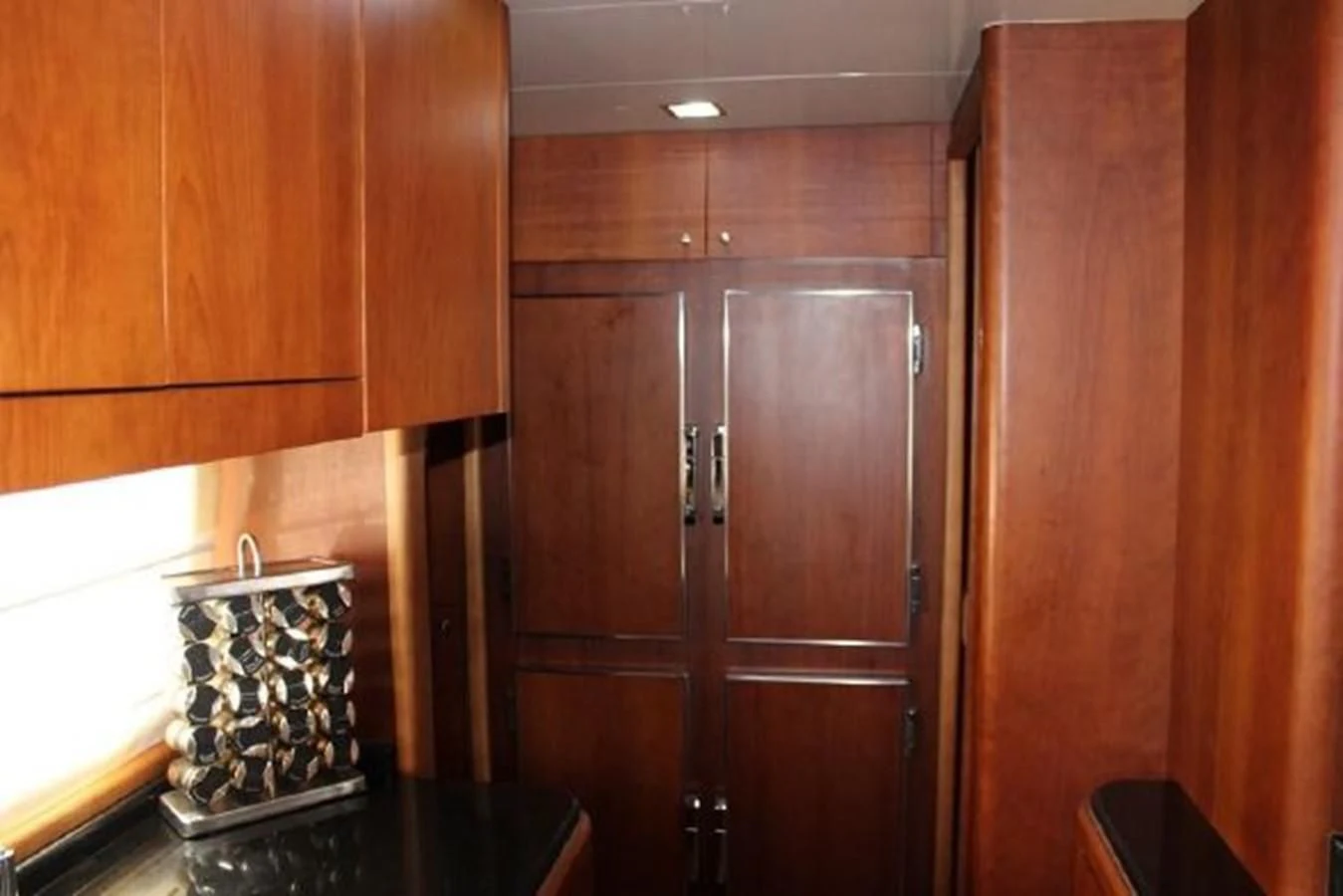 a metal box in a room aboard PURA VIDA Yacht for Sale
