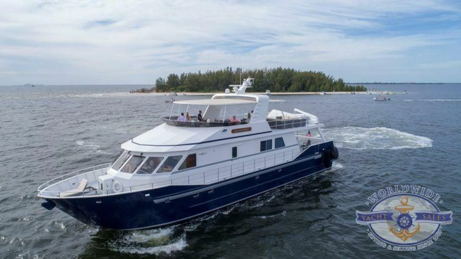a boat on the water aboard ISLAND SOUL Yacht for Sale