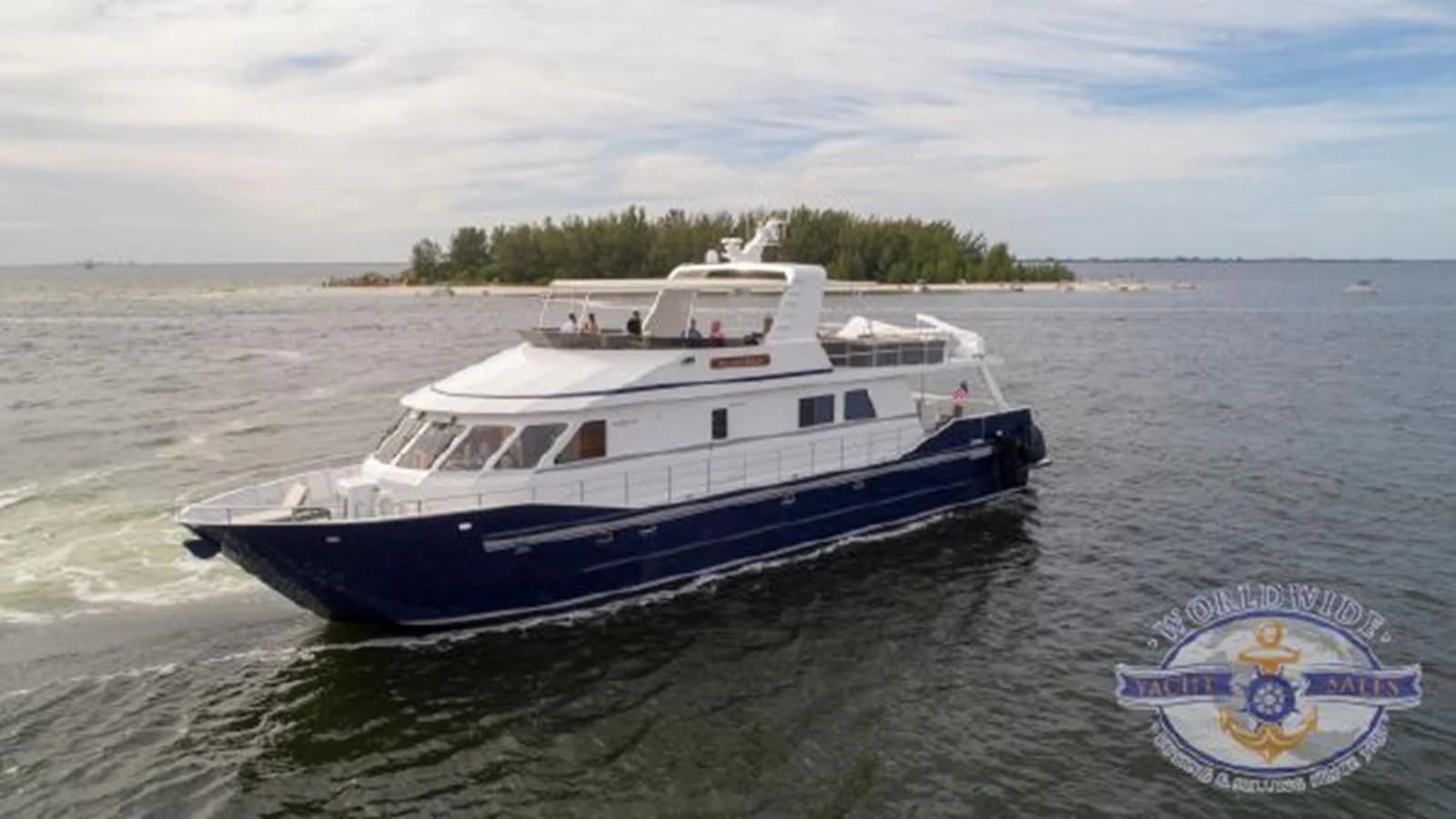 a boat on the water aboard ISLAND SOUL Yacht for Sale