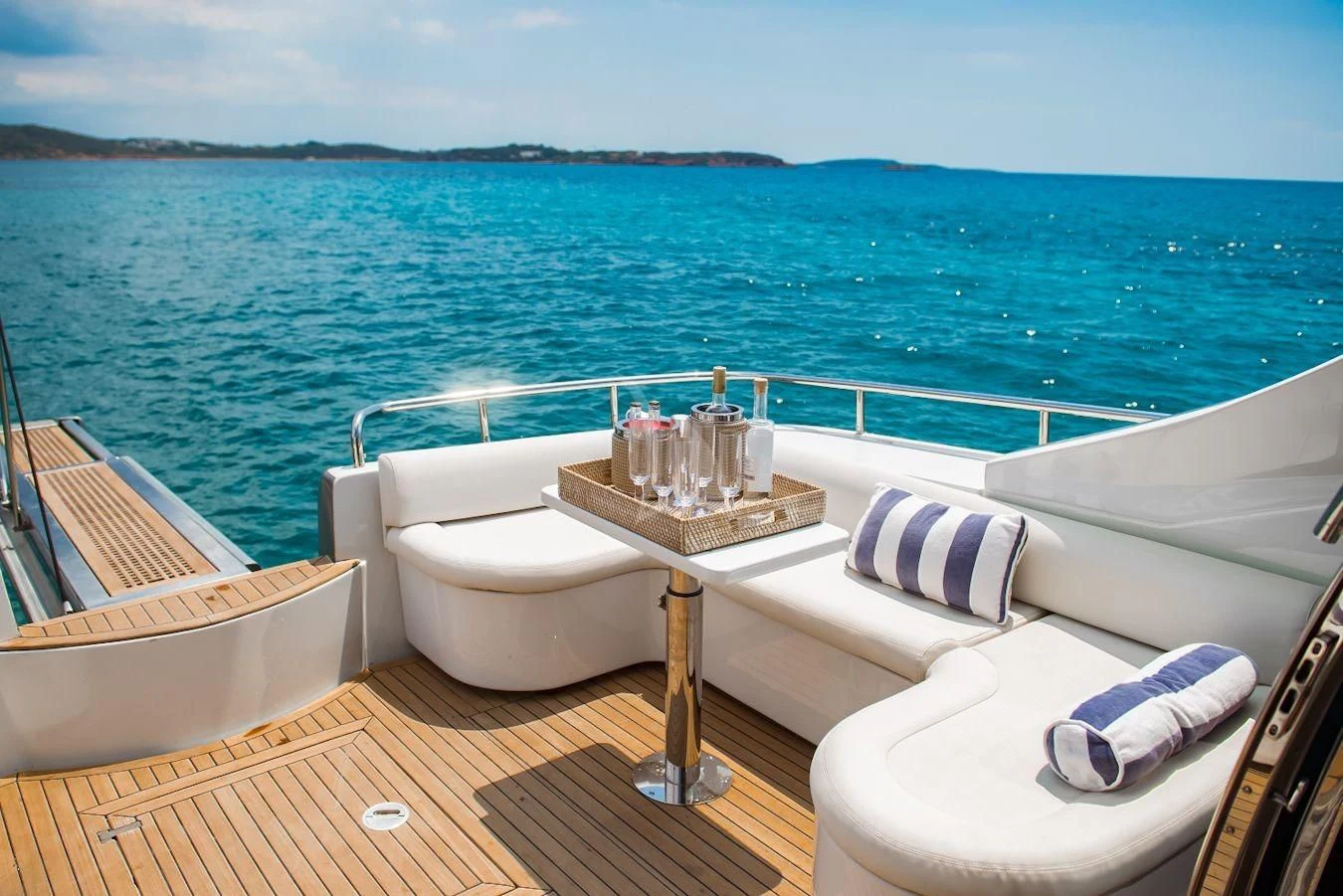 a boat on the water aboard AXION Yacht for Charter