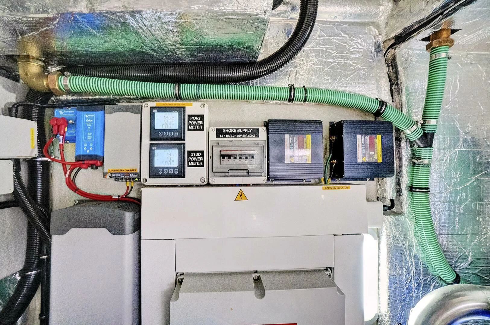a machine with wires aboard ONCE AROUND Yacht for Sale