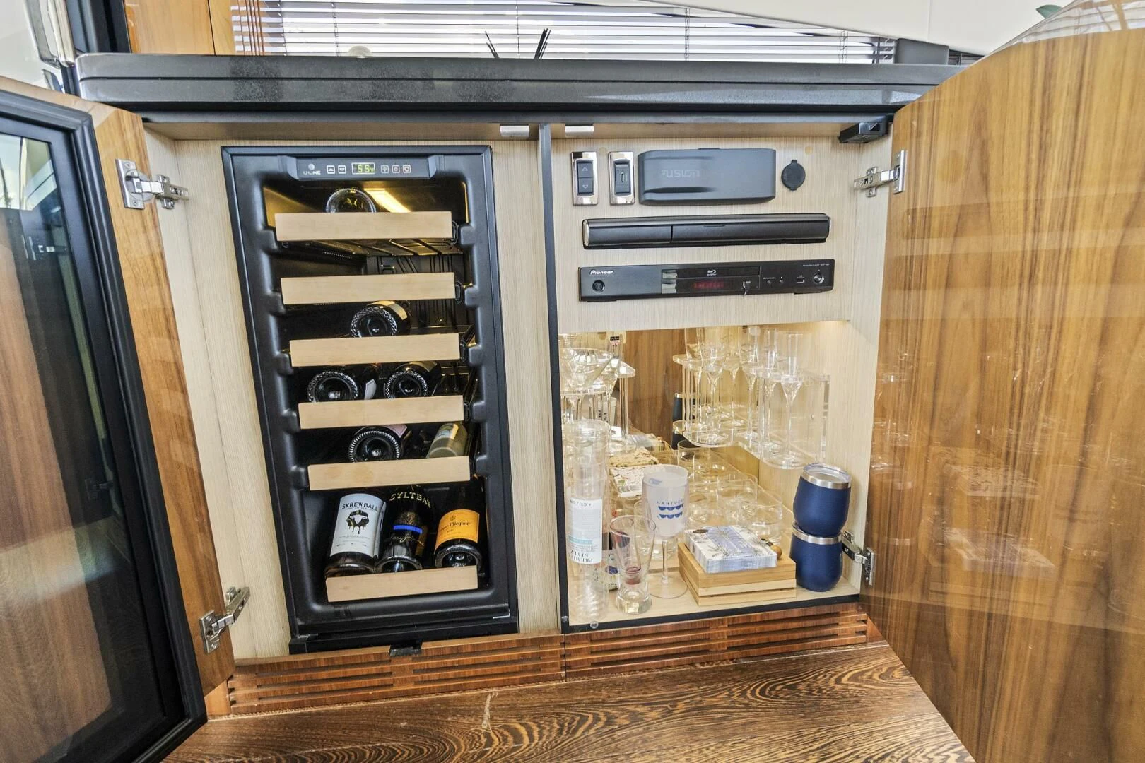 a small oven with a glass door aboard ONCE AROUND Yacht for Sale