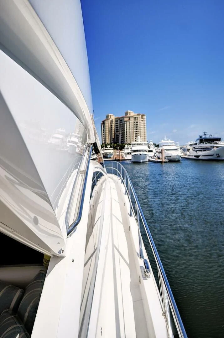 a boat in the water aboard ONCE AROUND Yacht for Sale