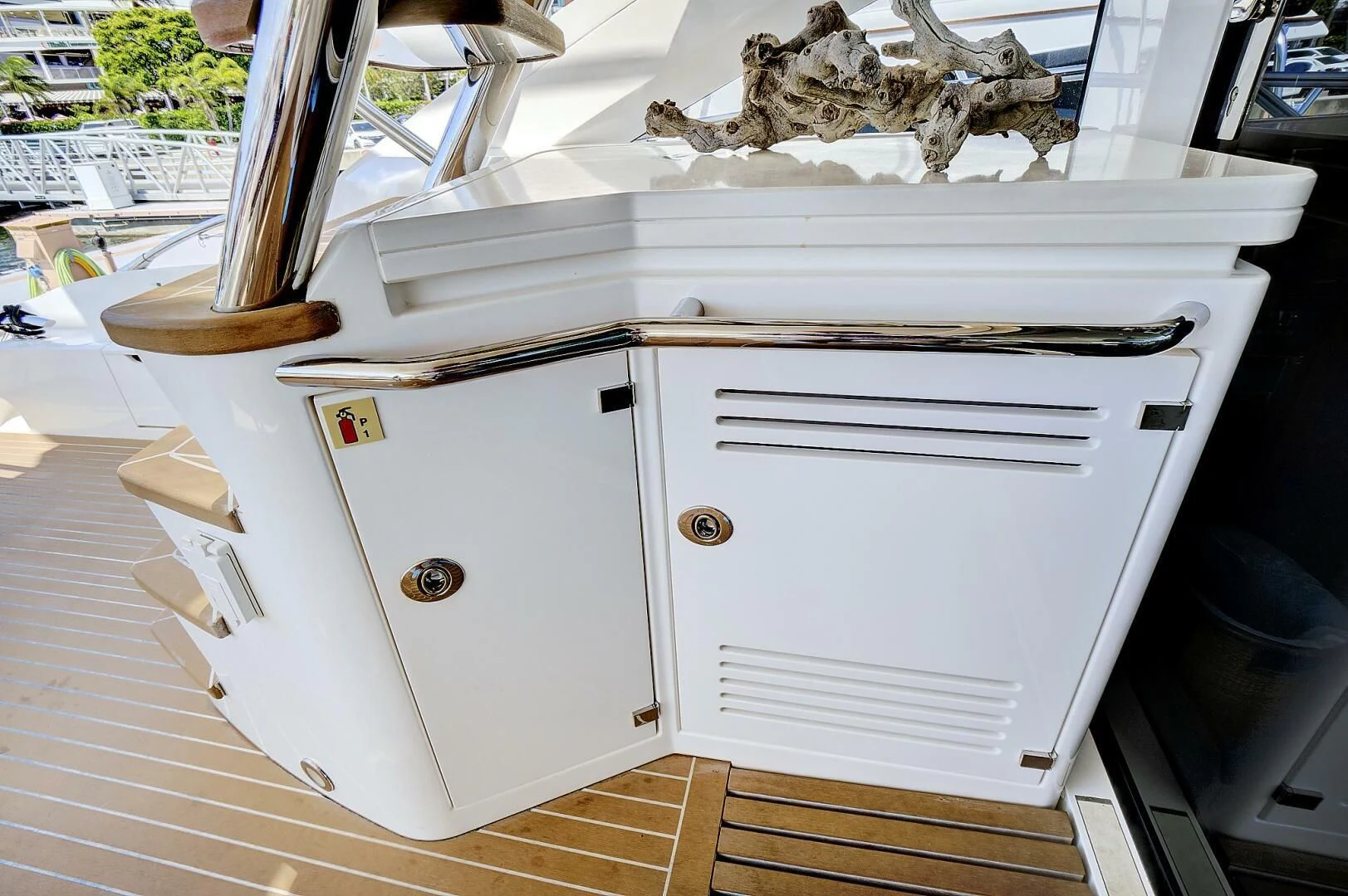 a white machine on a counter aboard ONCE AROUND Yacht for Sale