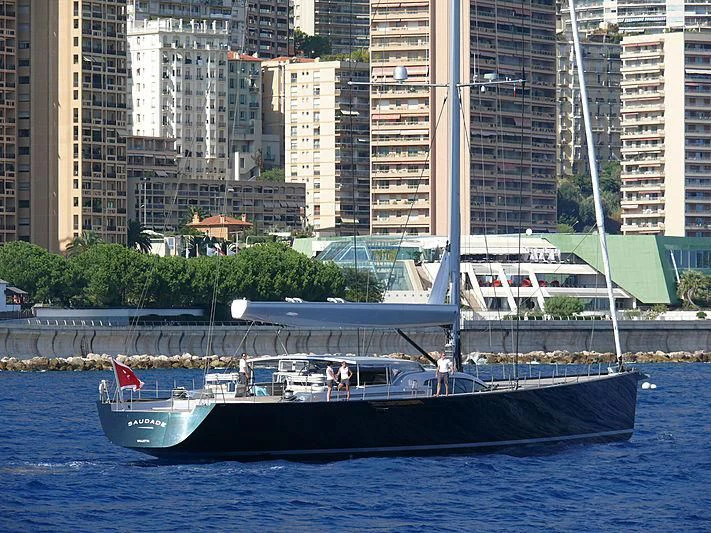 a boat in the water aboard SAUDADE Yacht for Sale