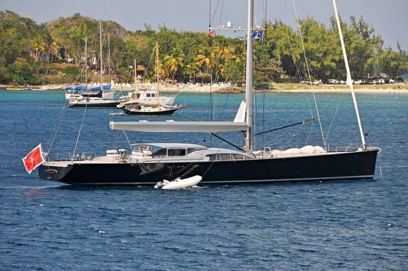 a boat on the water aboard SAUDADE Yacht for Sale