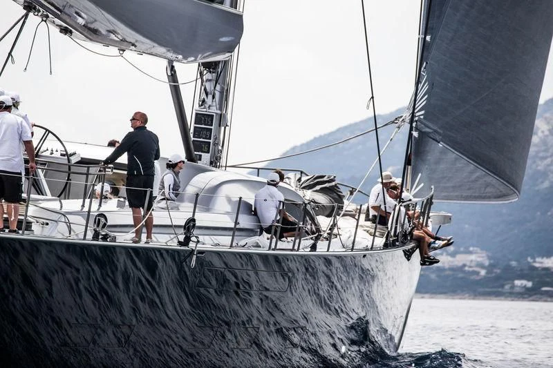 a group of people on a sailboat aboard SAUDADE Yacht for Sale