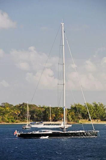 a sailboat on the water aboard SAUDADE Yacht for Sale