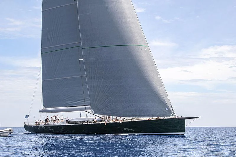 a group of people on a sailboat aboard SAUDADE Yacht for Sale