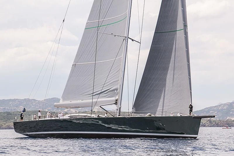 a sailboat on the water aboard SAUDADE Yacht for Sale