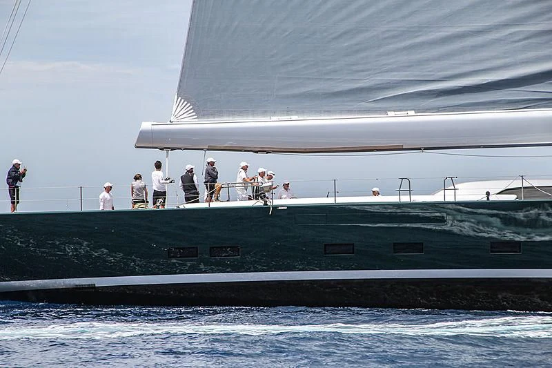 a group of people on a boat aboard SAUDADE Yacht for Sale