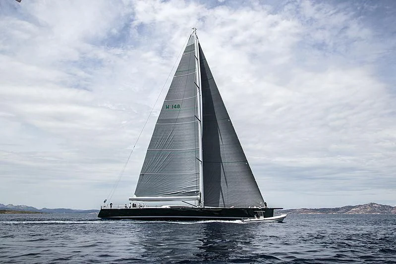 a sailboat in the water aboard SAUDADE Yacht for Sale