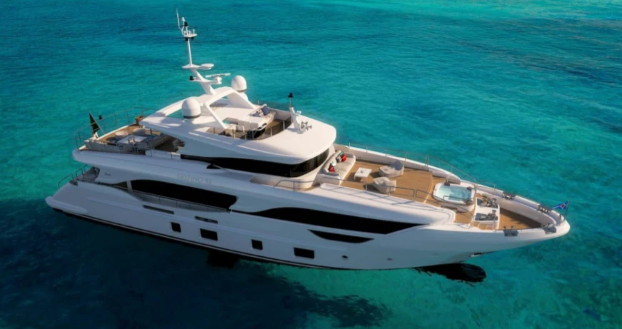 a boat on the water aboard AZURE DREAMS Yacht for Sale