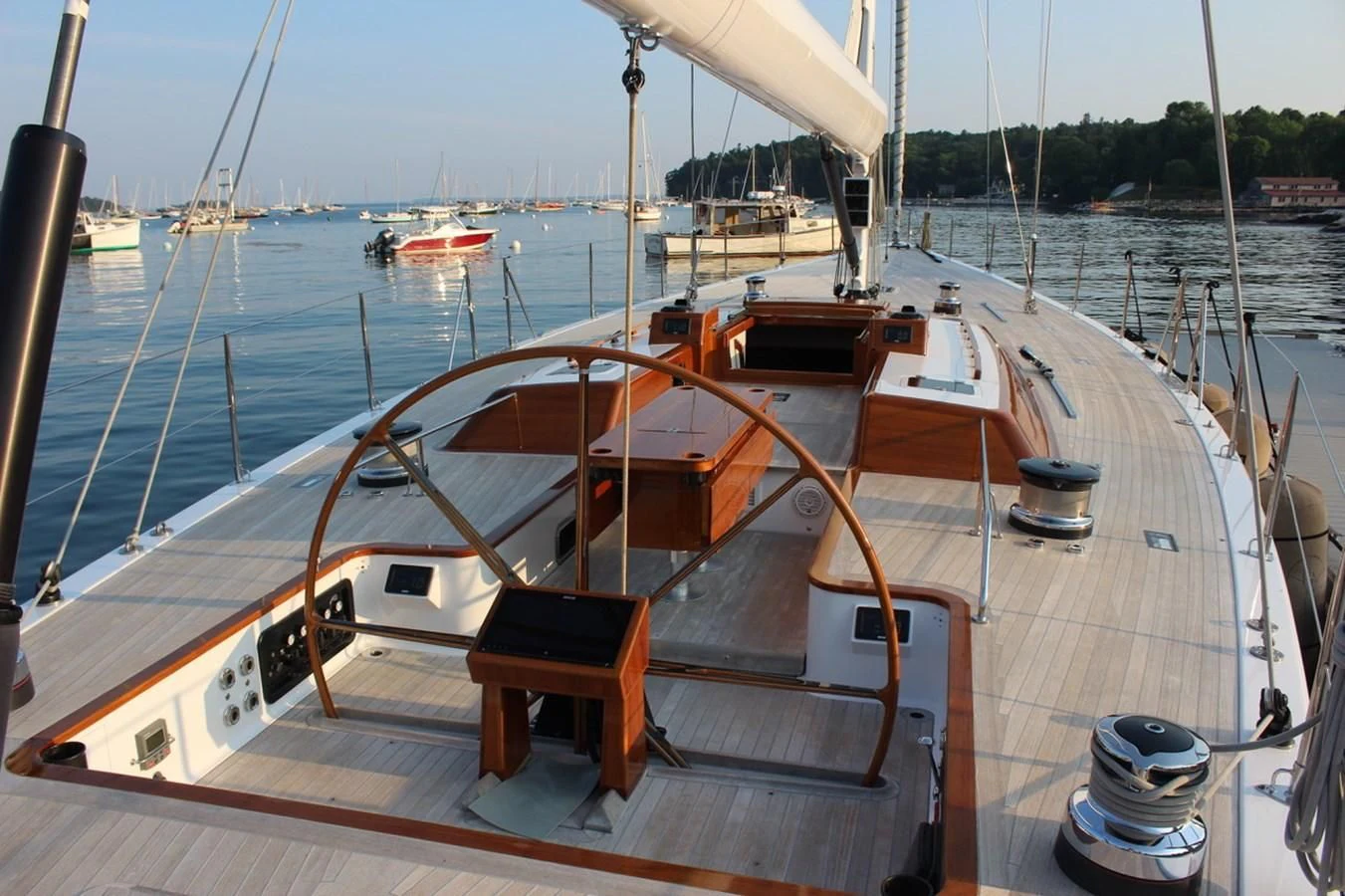 a boat on the water aboard HEROINA Yacht for Sale