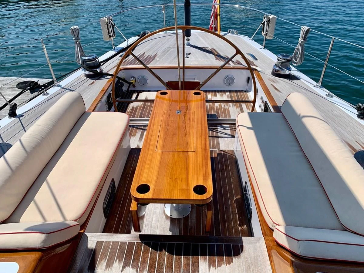 a boat on the water aboard HEROINA Yacht for Sale