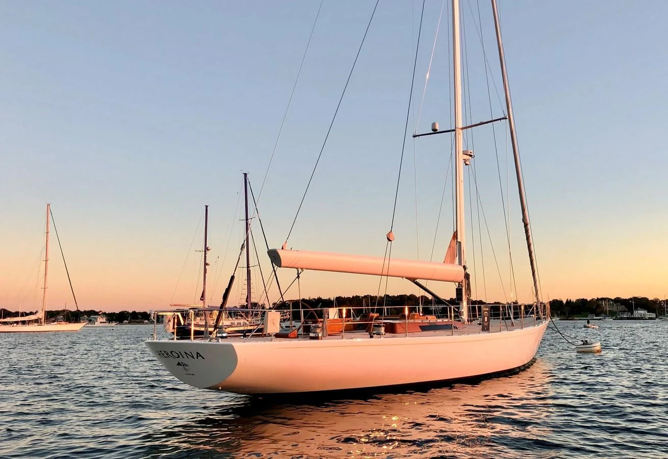 a boat on the water aboard HEROINA Yacht for Sale