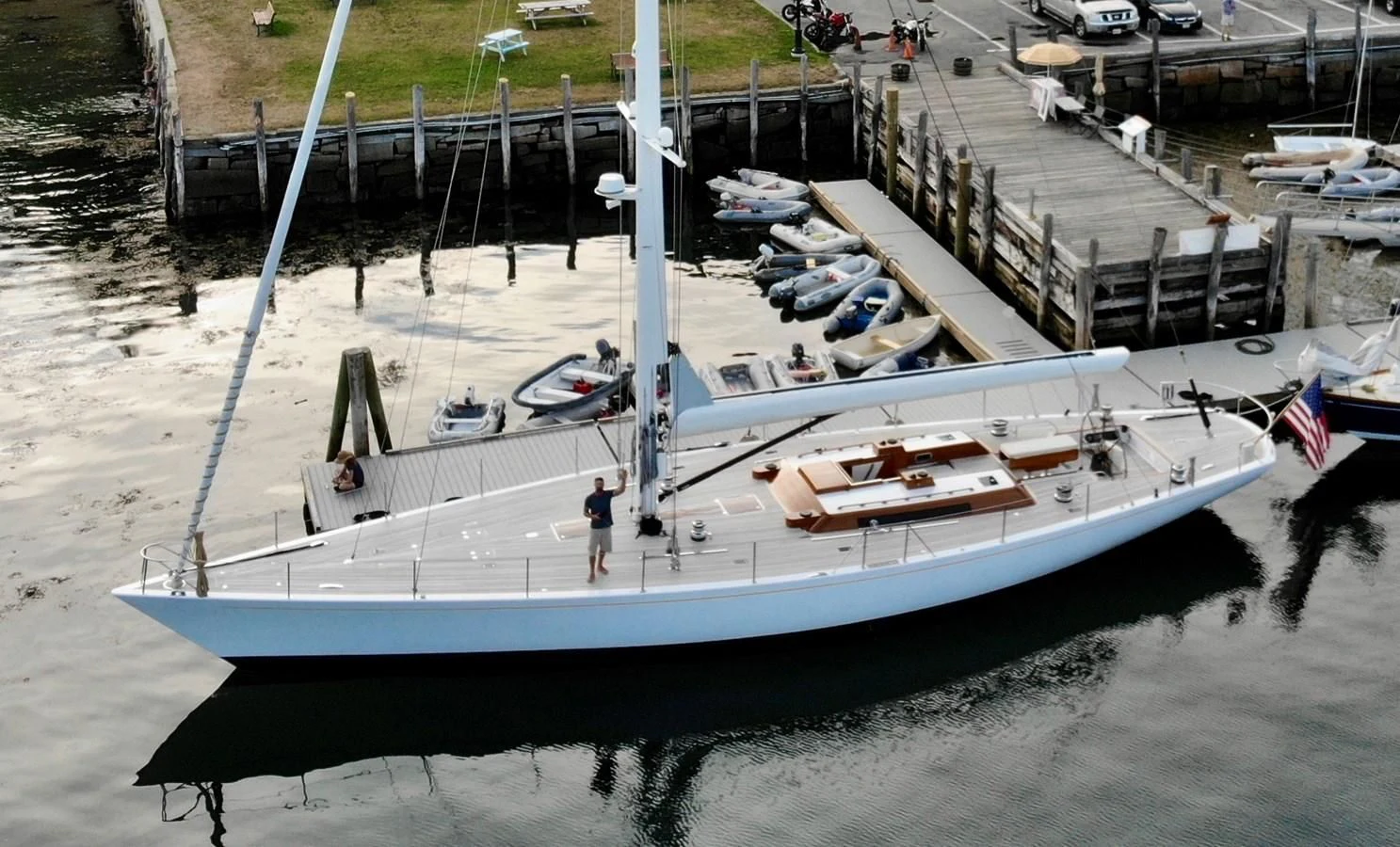 a boat on the water aboard HEROINA Yacht for Sale