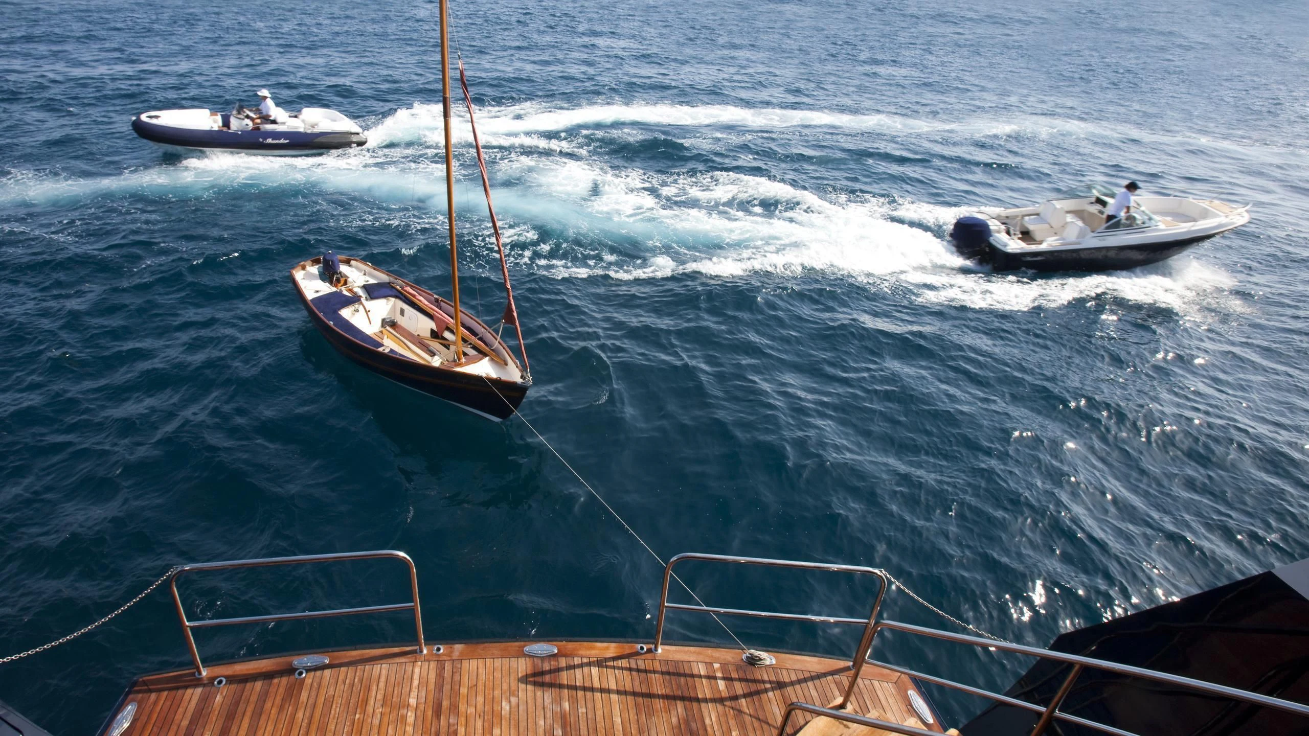 boats in the water aboard THE MERCY BOYS Yacht for Sale