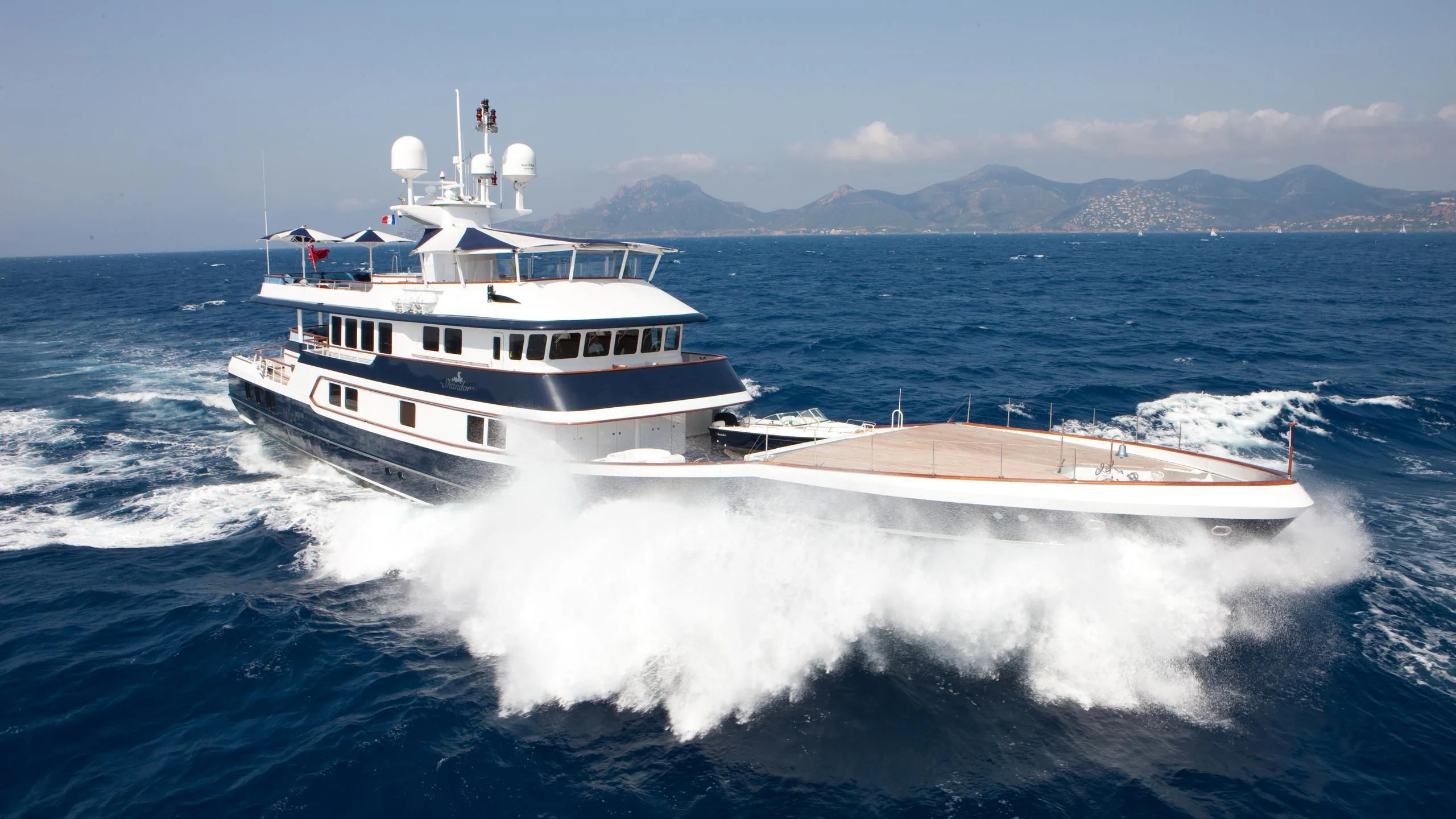a boat on the water aboard THE MERCY BOYS Yacht for Sale