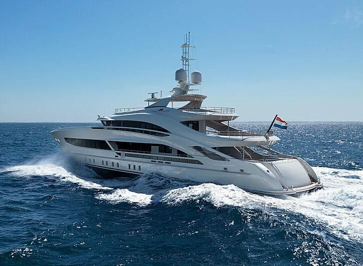 a boat on the water aboard ARKADIA Yacht for Charter