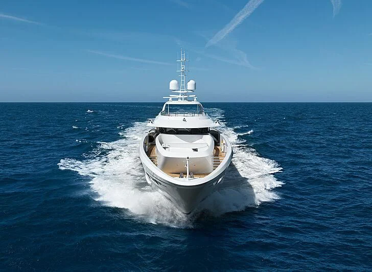 a boat on the water aboard ARKADIA Yacht for Charter