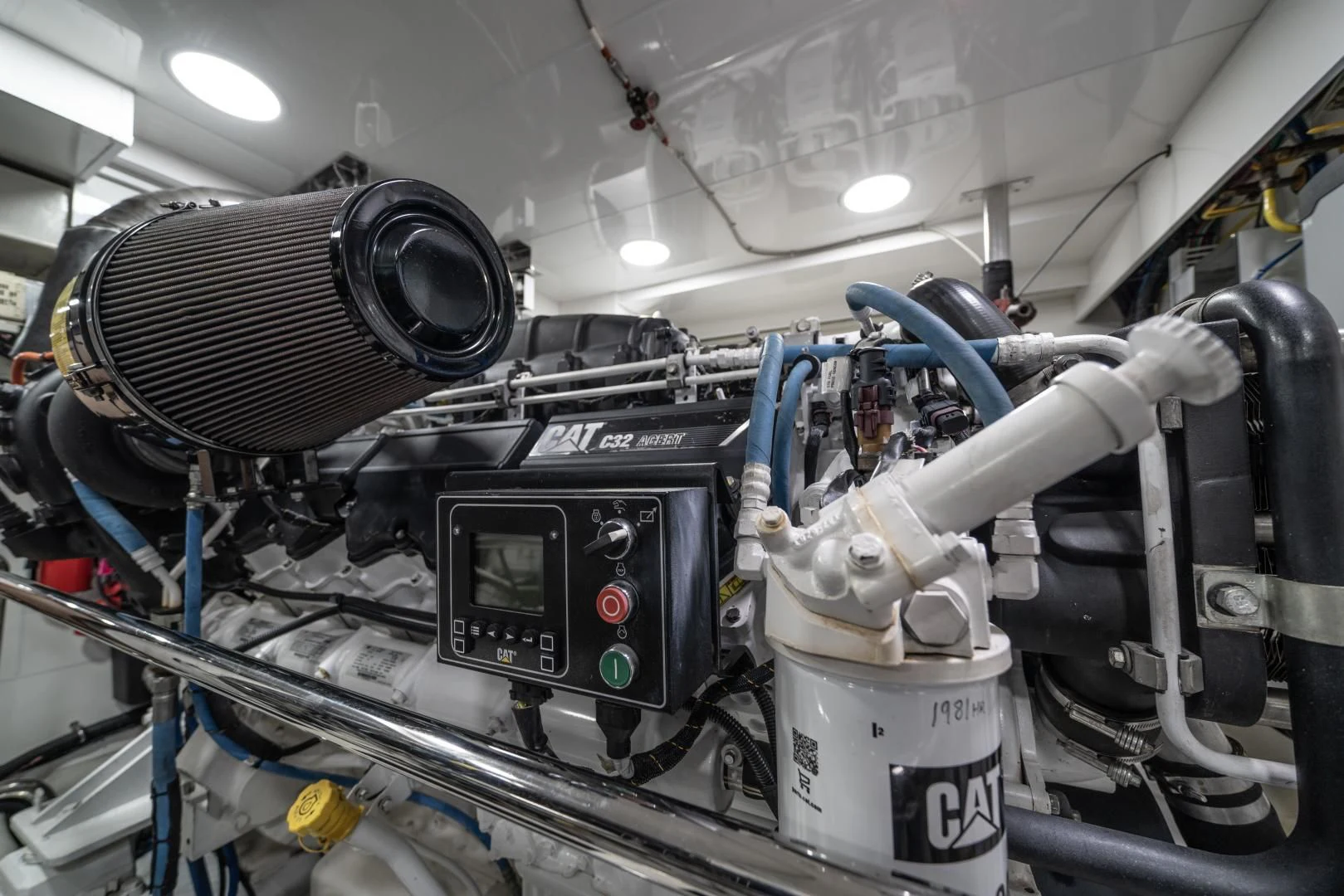a machine with a large metal cylinder aboard SANCTUARY Yacht for Sale