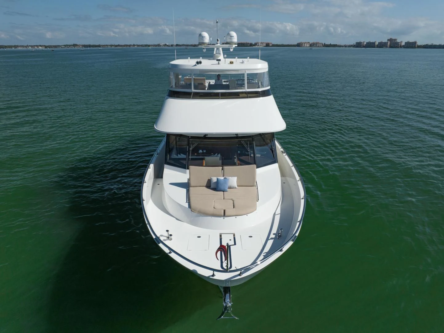 a boat in the water aboard SANCTUARY Yacht for Sale