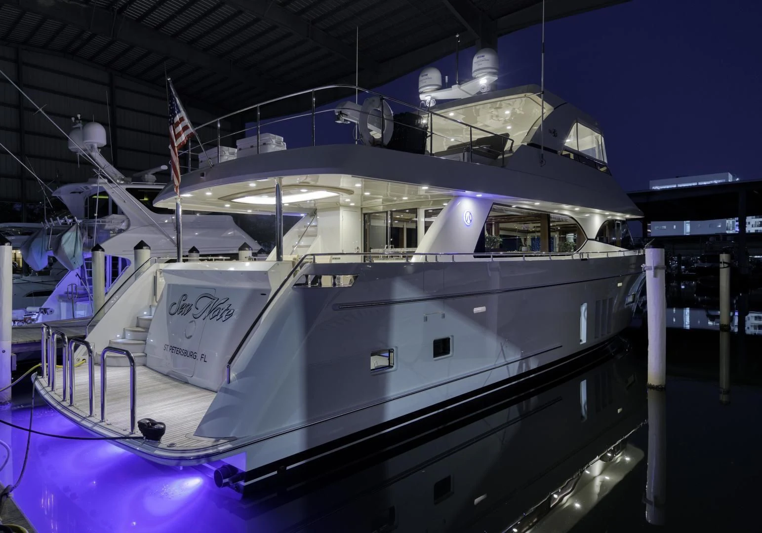a large white tank aboard SANCTUARY Yacht for Sale