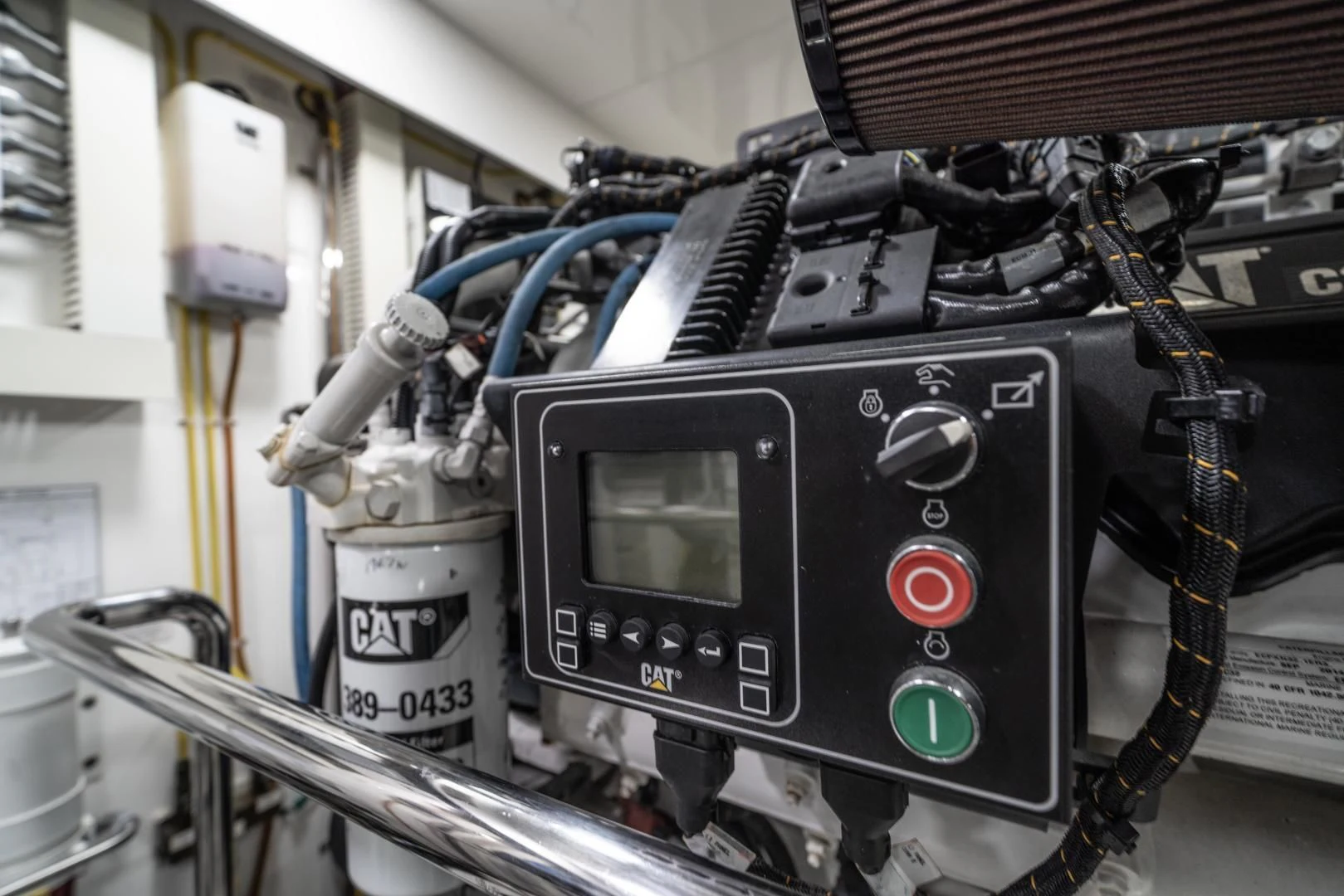 a machine with a screen aboard SANCTUARY Yacht for Sale