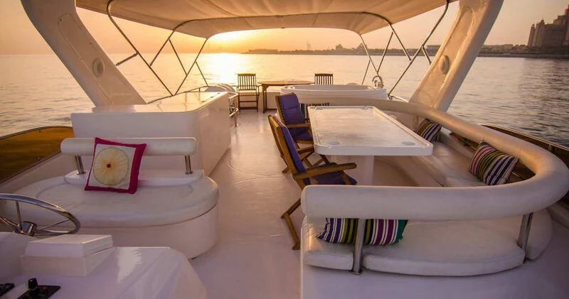 a boat on the water aboard DURETTI 85 Yacht for Sale