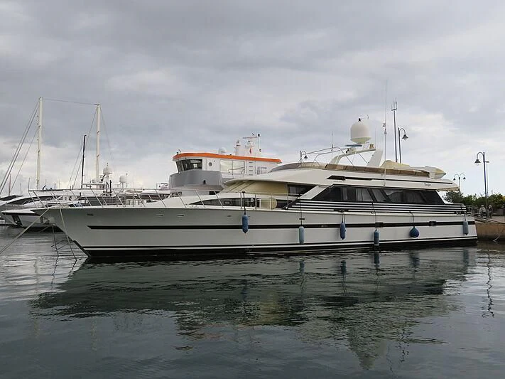 a boat on the water aboard NINETY TWO Yacht for Sale
