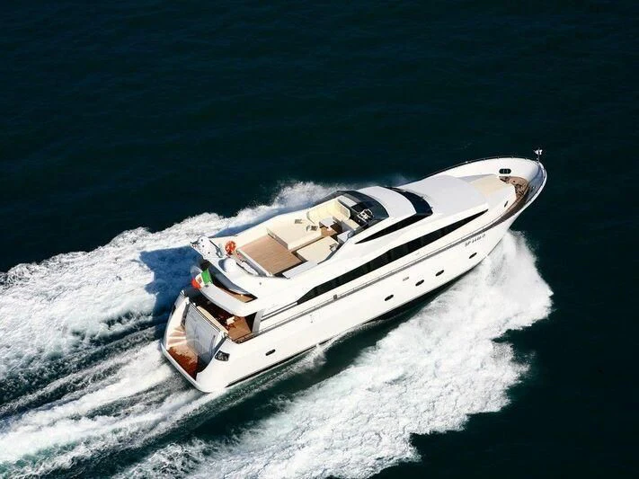 a space ship in the ocean aboard STRIA 3 Yacht for Sale
