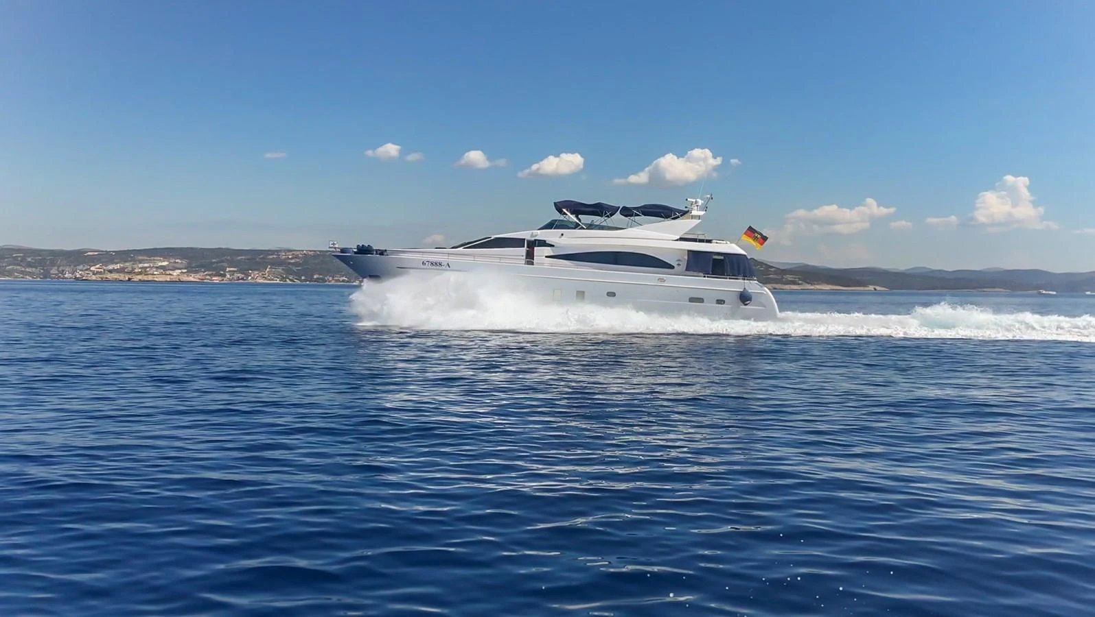 a boat on the water aboard LADY ADELHEID Yacht for Sale
