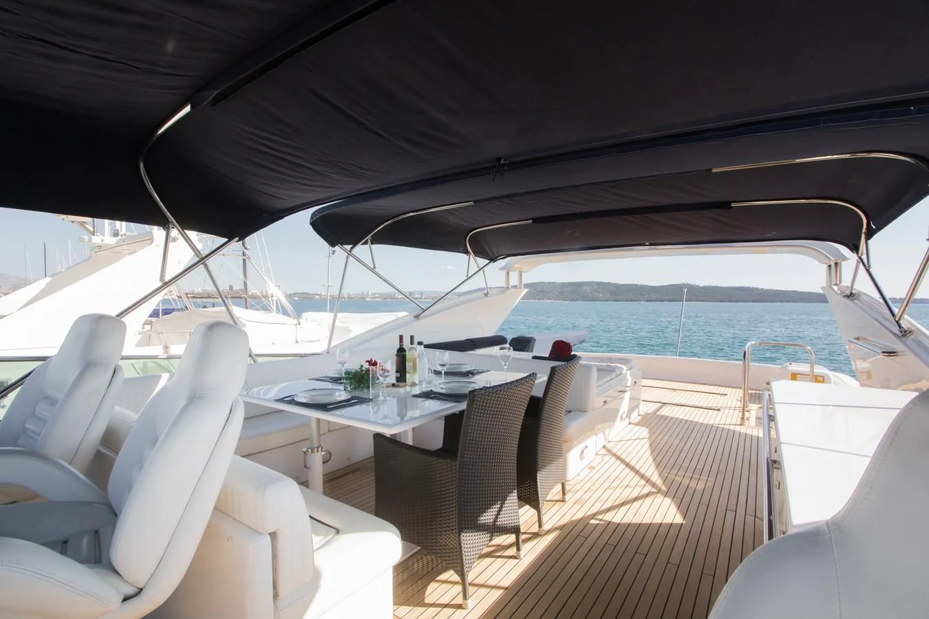 a boat on the water aboard LADY ADELHEID Yacht for Sale