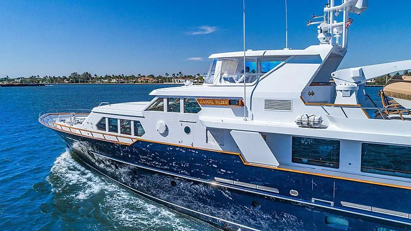 a boat on the water aboard CASUAL WATER Yacht for Sale