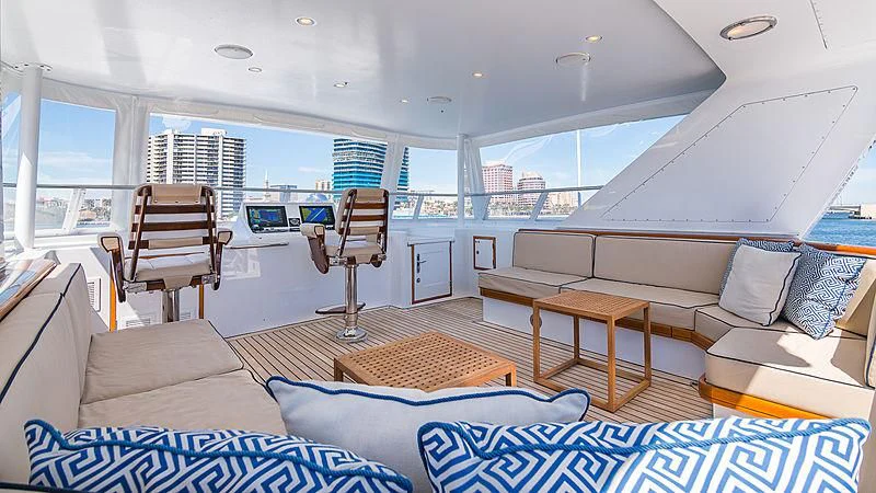 inside of a car aboard CASUAL WATER Yacht for Sale