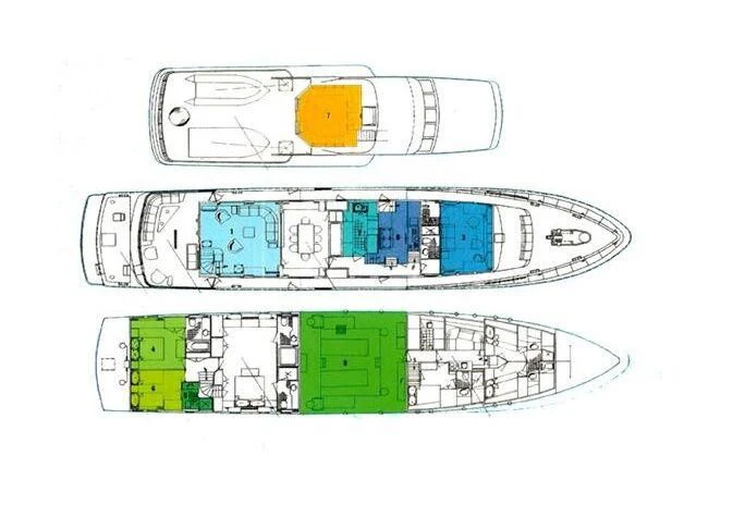 diagram aboard CASUAL WATER Yacht for Sale
