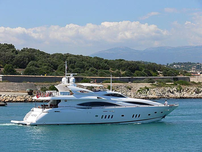 a boat on the water aboard RIMA Yacht for Sale