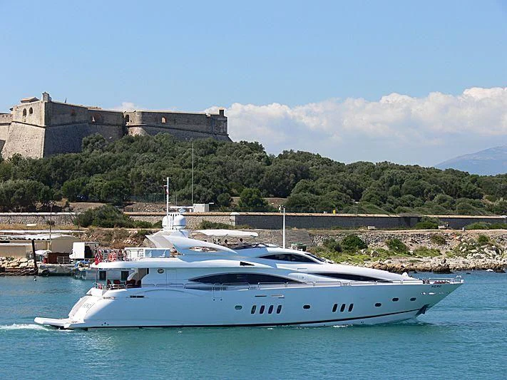 a boat in the water aboard RIMA Yacht for Sale