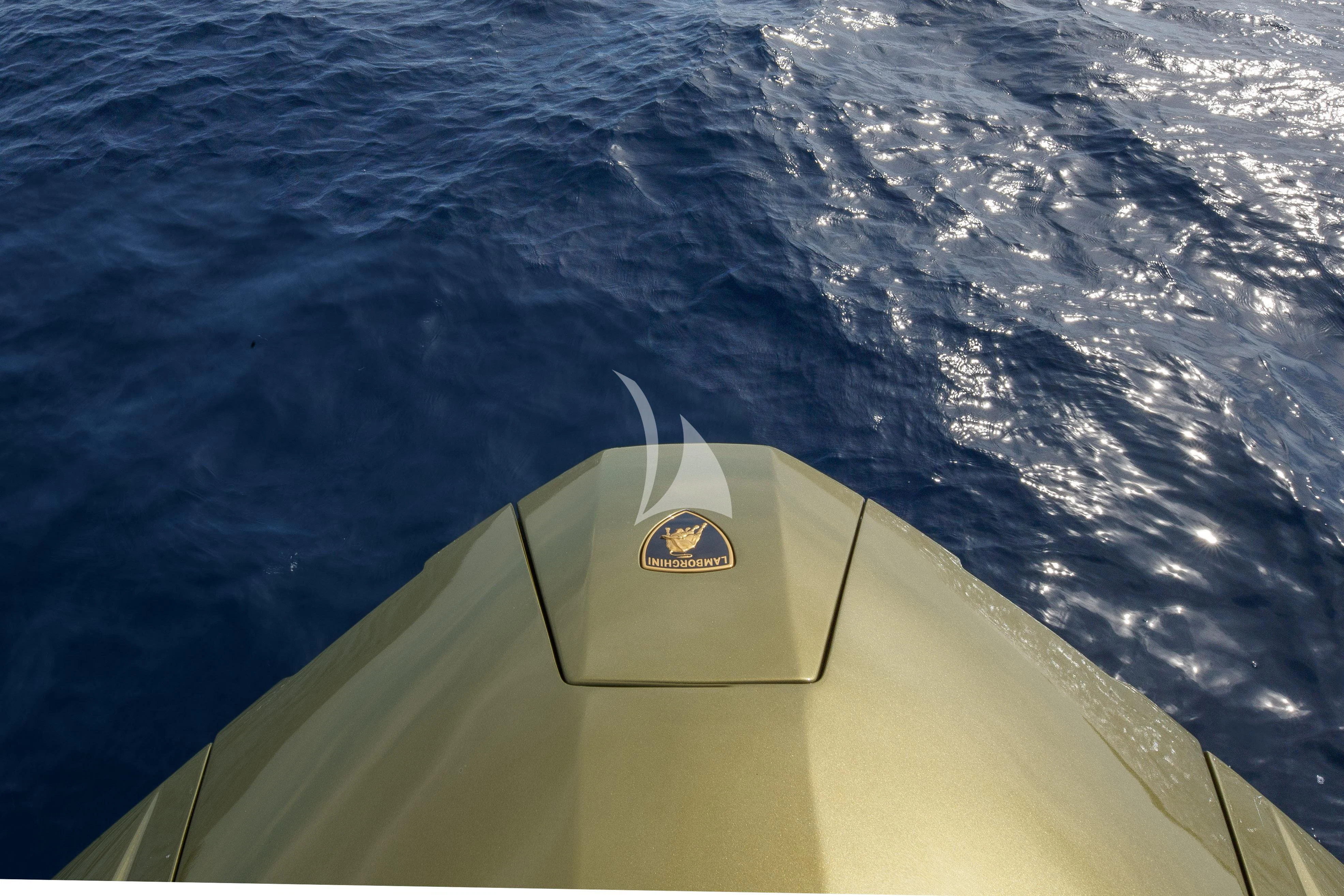 a view of the sea from a plane aboard FAST ONE Yacht for Charter