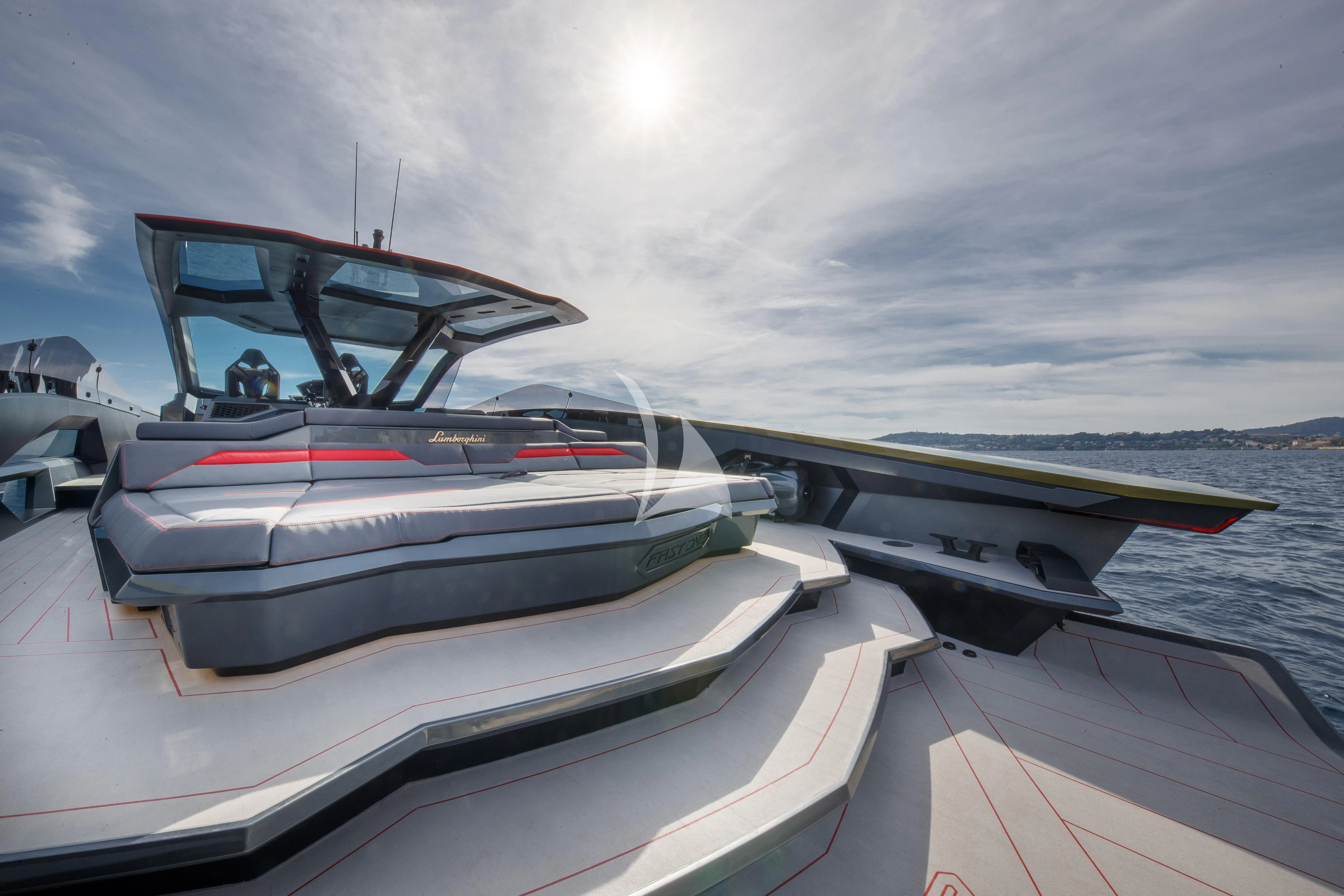 a boat on the water aboard FAST ONE Yacht for Charter