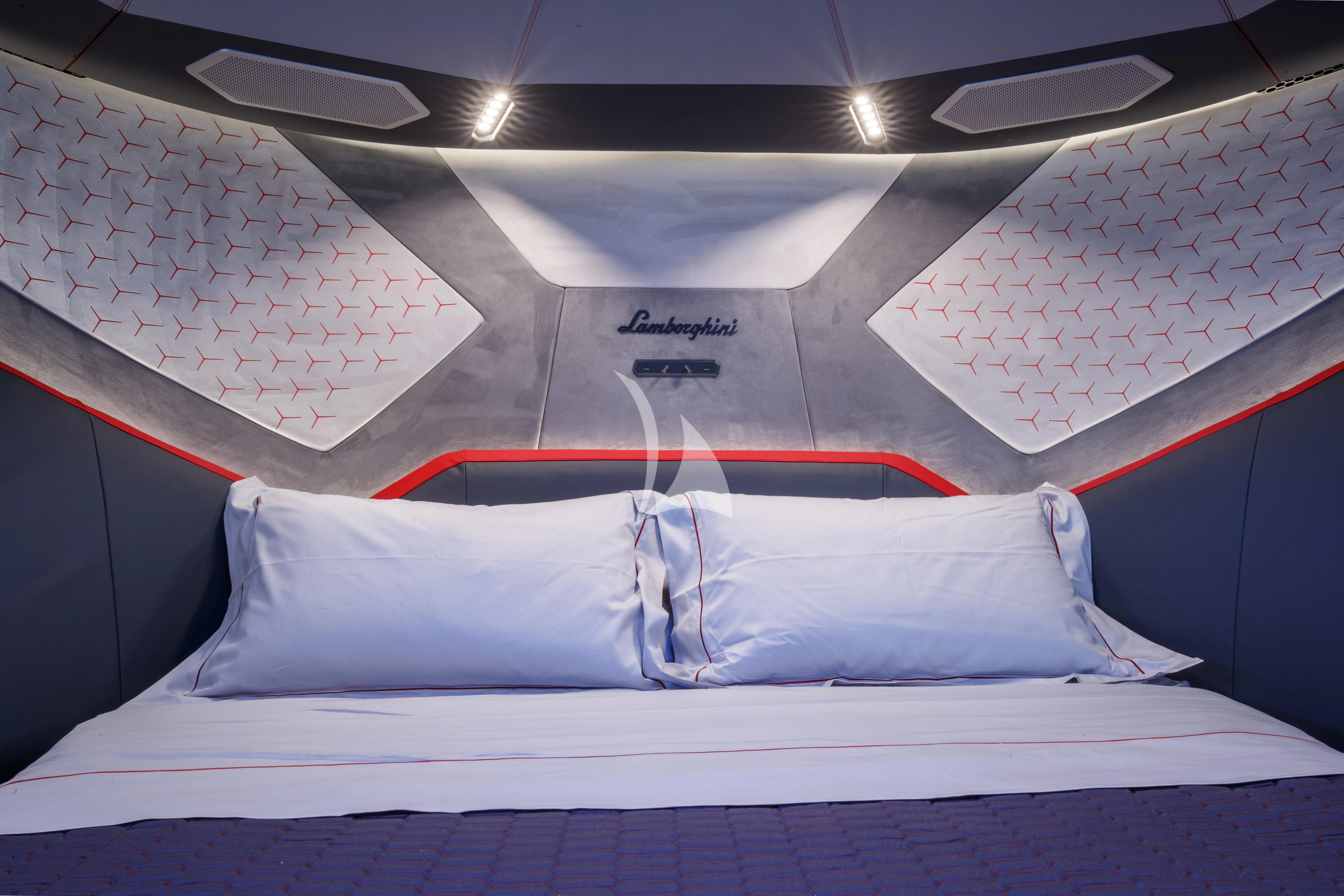 a group of folded towels aboard FAST ONE Yacht for Charter