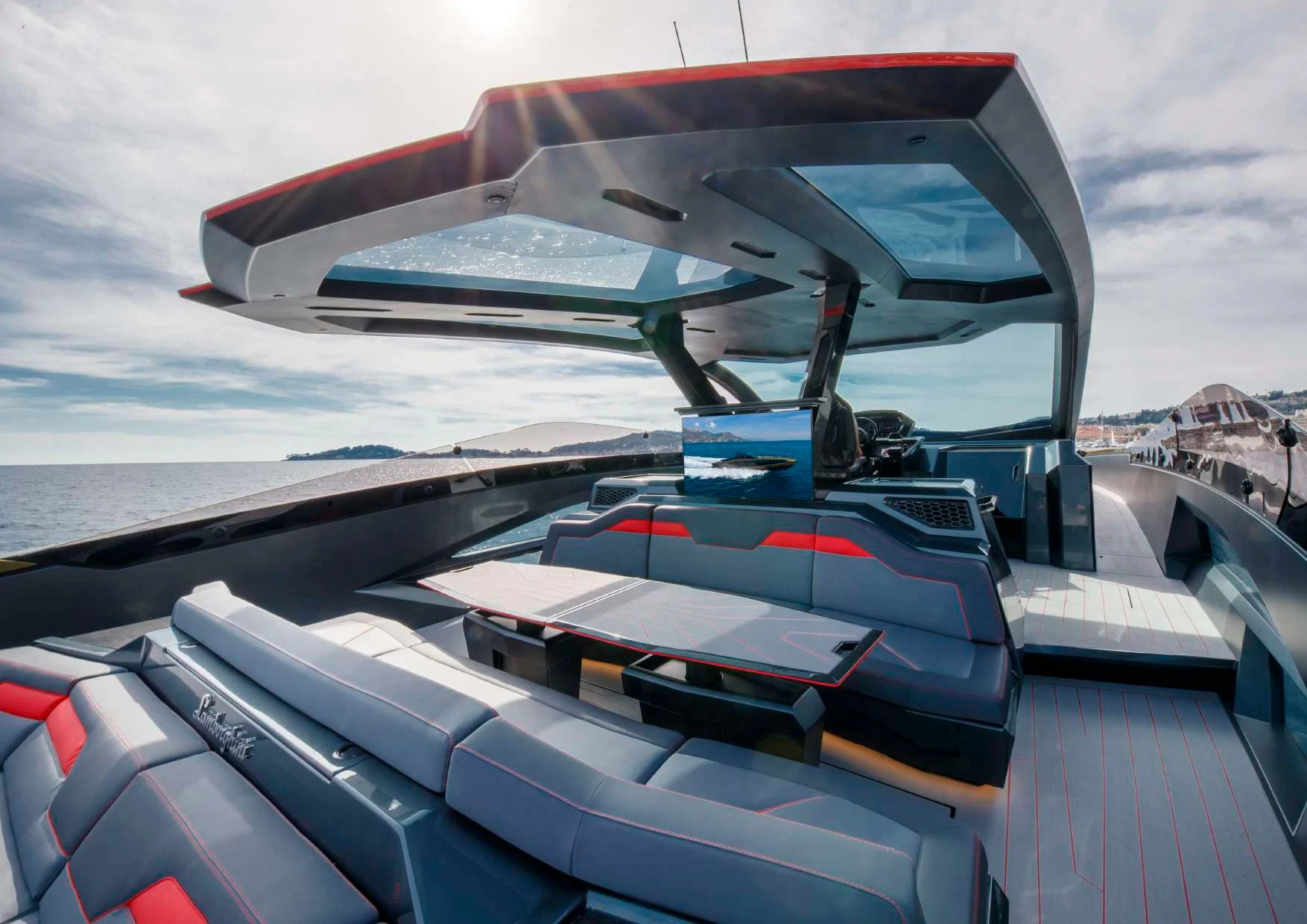 a solar panel on a roof aboard FAST ONE Yacht for Charter