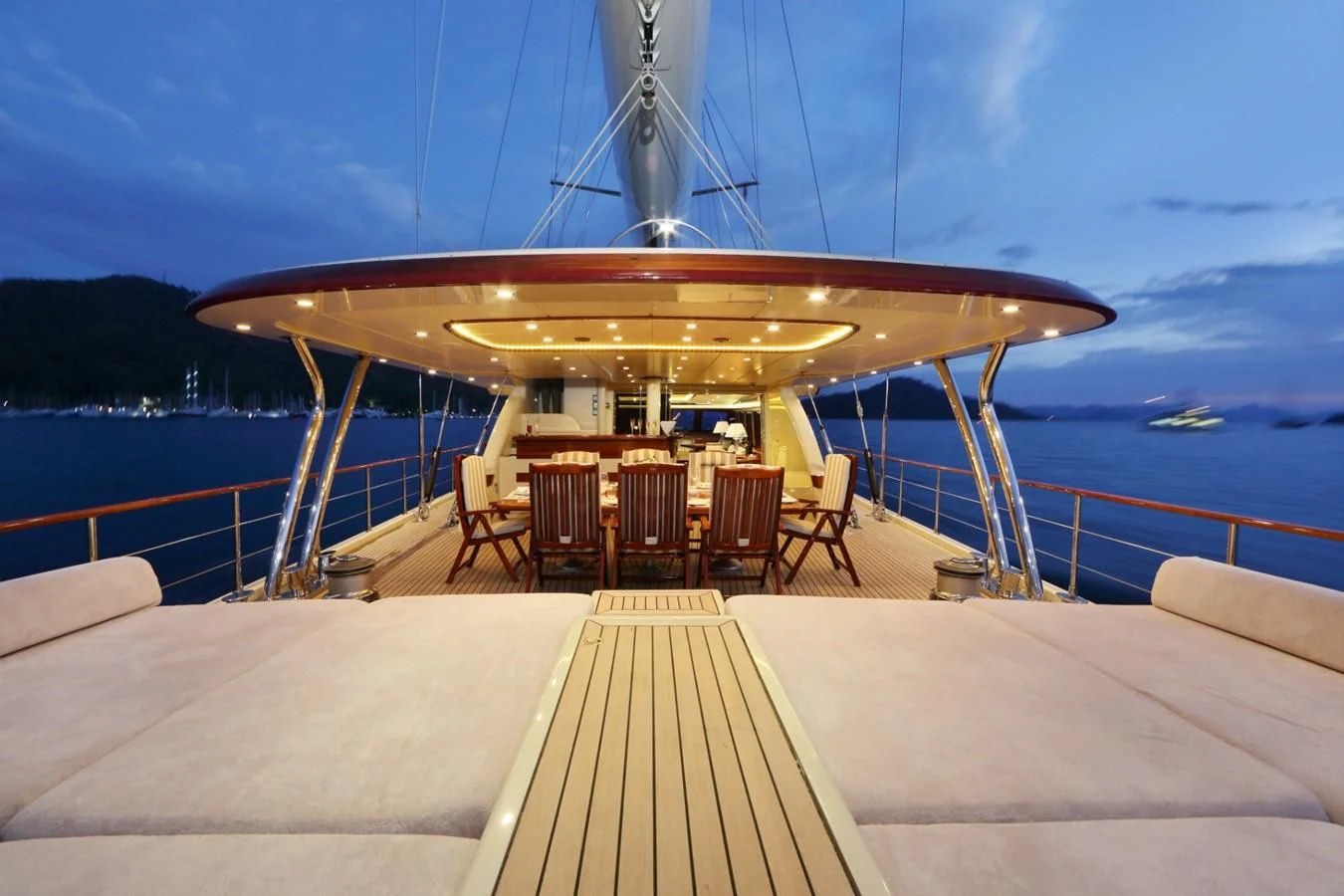 a boat on the water aboard DAIMA Yacht for Sale