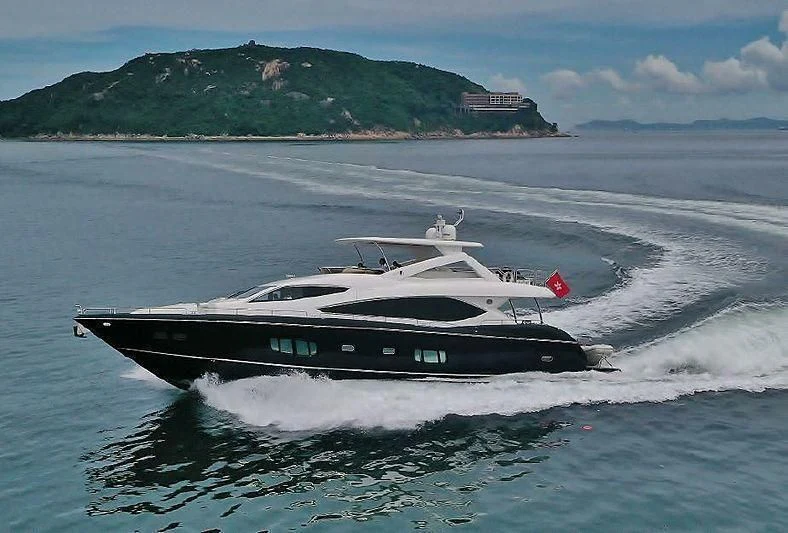 a boat on the water aboard PACIFIC CONQUEST Yacht for Sale