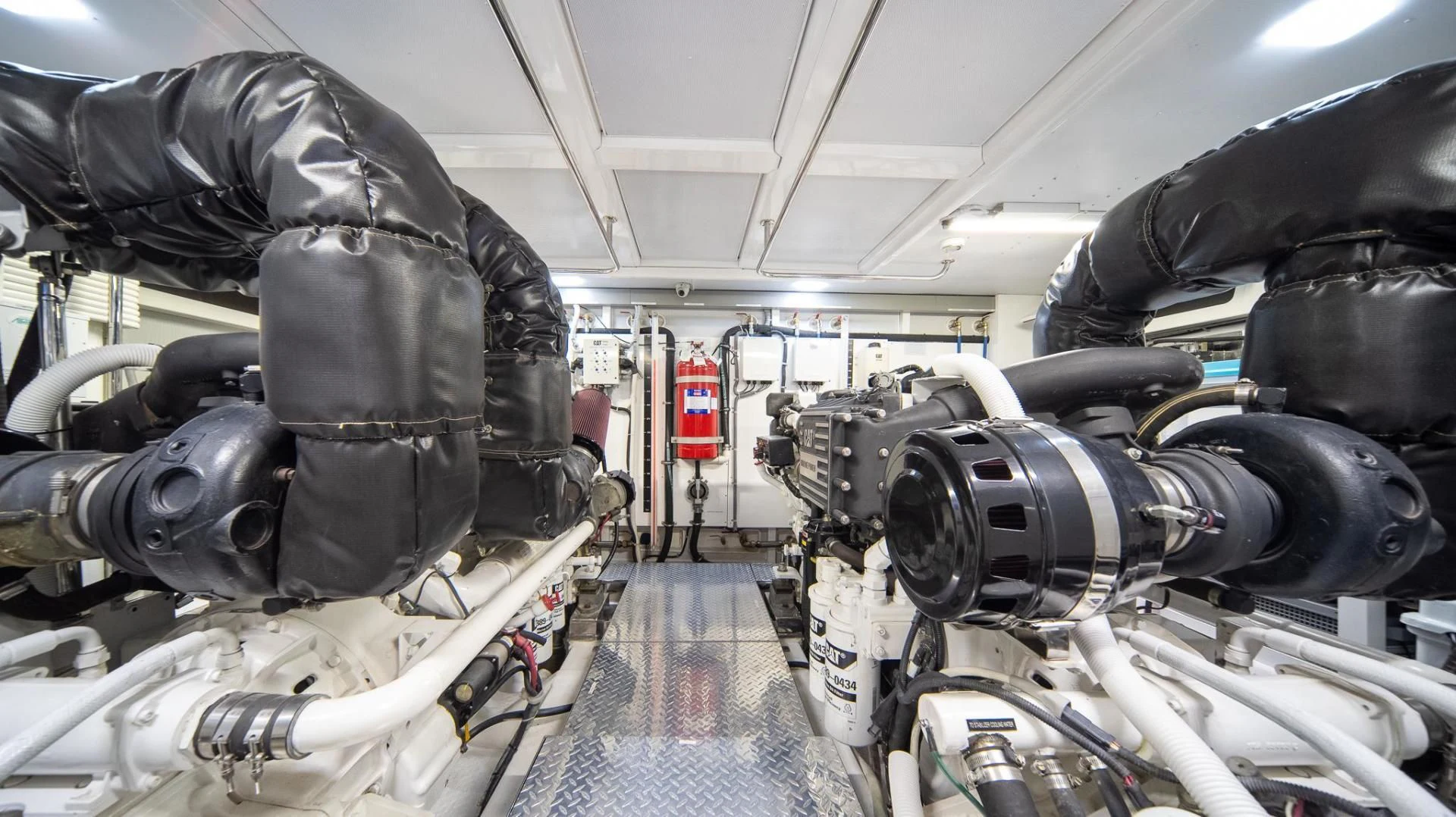 a machine with a large metal cylinder aboard SEA CZAR Yacht for Sale